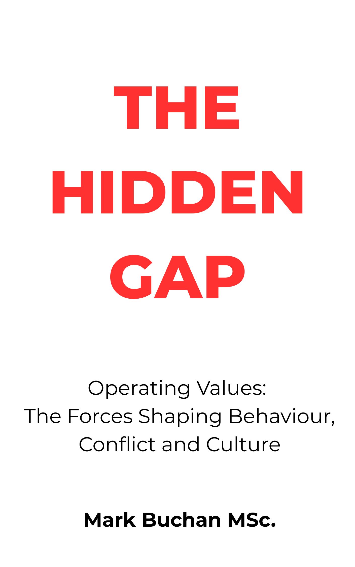 The Hidden Gap — book cover by Mark Buchan
